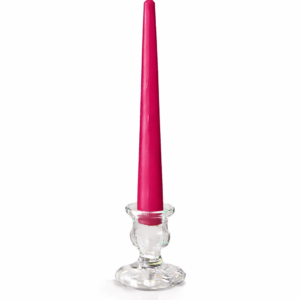10" Hot Pink Taper Candles.