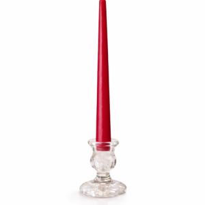 10" Ruby Red Taper Candle