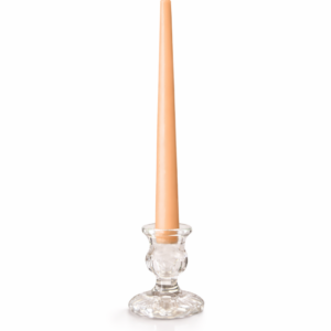 10" Peach Taper Candle