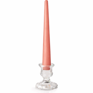 10" Coral Taper Candles