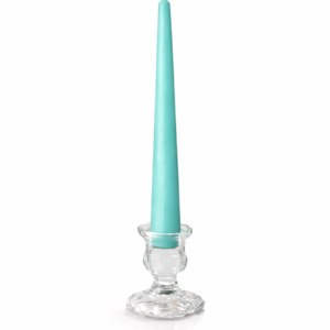 10" Tiffany Blue Taper Candle