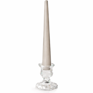 10" Taupe Taper Candle