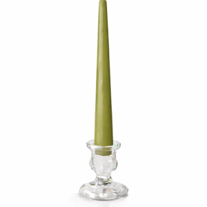10" Green Tea Taper Candles.