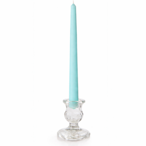 10" Ice Blue Taper Candles
