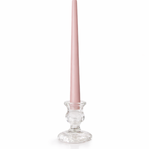 10" Light Rose Taper Candle