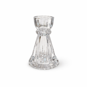 Tall Glass Taper Candle Holder.