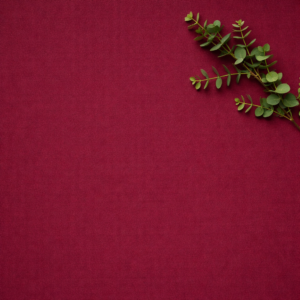 Burgundy Polyester Linen