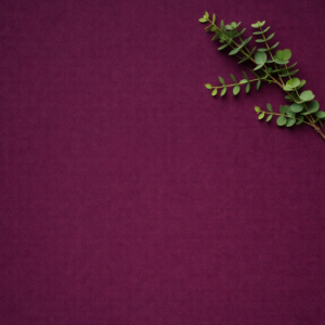 Eggplant ( Aubergine) Polyester Linen