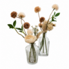 nude silk floral bud vase